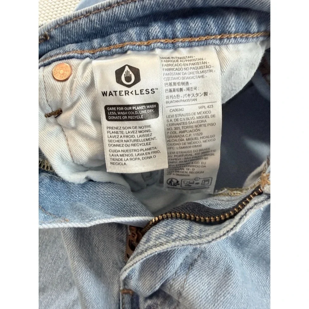 Levi's 511 Big E Slim Fit Jeans Men's 30x32 Light Wash Stretch Denim